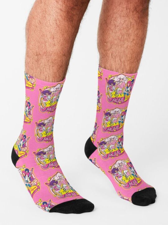 high-man-socks-for-quality-rugby-the-and-socks-hot-80s-holograms-jem