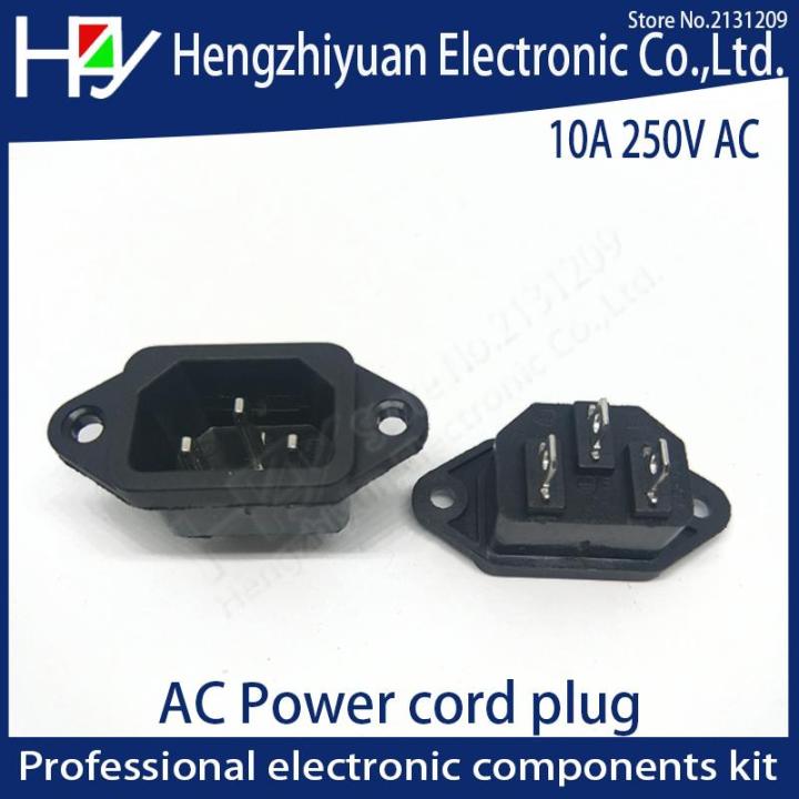 hzy-2pin-3pin-core-power-line-plug-male-female-pin-plug-socket-charging-extension-line-plug-power-plug-ac-10a-250v-iec-320-c13-wires-leads-adapters