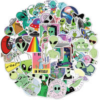 【cw】50 Zhang Aliens Alien Graffiti Stickers Luggage Trolley Case Scooter Notebook Waterproof Stickers Wholesale ！