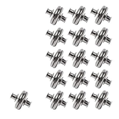 16Set Magnetic Curtain Clips Silver Magnetic Curtain Buckle Metal Magnetic Curtain Buckle Curtain Weights Magnets for Thin Drapery, Curtain Magnets Closure Prevent Light Leaking