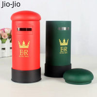 British Retro Children Coin Cash Box Money Saving Box Desktop Money Jar Metal Pen Holder Mailbox Alcancia Gift Ornaments