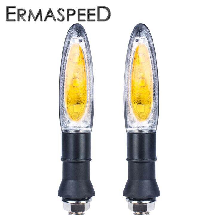 Universal Motorcycle Led Directional Indicators Amber Lamp Rear