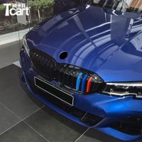 【Taste life】 Tcart 3D M กระจังหน้ารถยนต์ตัดแถบย่างปกสติ๊กเกอร์สำหรับ BMW ใหม่3 Series G20 2019 2020 2023อุปกรณ์เสริม