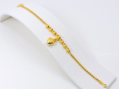 apata jewelry สร้อยข้อมือ 2สลึง ข้อมือชุบทอง ข้อมือทองเหลืองชุบทองแท้ 24k ทองปลอม ทองชุบ ไม่ลอกไม่ดำ ไม่แดง สวยเหมือนแท้ บล็อคเดียวกับเยาวราช