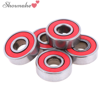 shounahe?Cheap? 8x22x7mm สเก็ตบอร์ด608RS ABEC-7สีแดง5ชิ้นลูกปืนแบบซีล