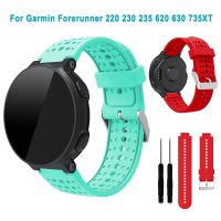 Strap For Garmin Forerunner 220 230 235 620 630 735XT Approach S20 S5 S6 Wristband Silicone Smartwatch Bracelet Band and Tools Cables