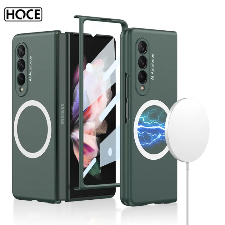 HOCE Magsafe Wireless Charging Phone Case For Samsung Galaxy Z Fold 3 4 Z Fold Fold4 5G