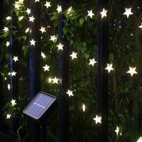 ไฟ LED Star String พลังงานแสงอาทิตย์กลางแจ้ง Fairy Garland โคมไฟตกแต่งเทศกาล