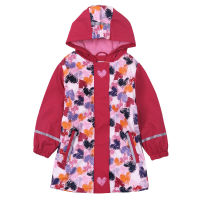 Hooded Girls Jacket PU Waterproof Kids Rain Coats Fleece Warm Children Winter Windbreakers Sport Baby Girl Outerwear Clothes