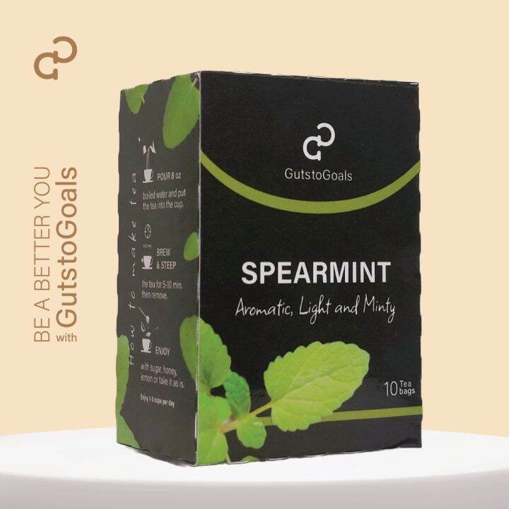 Spearmint Tea bags 10 pcs Organic Mint Blend Licorice Peony Lemon