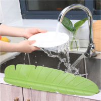 Bathroom Guard Baffle Board For Proof Plate Retaining Kitchen Sink Leaf-shaped Suction