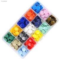 ♂✚□ MIX 15 Colors Glossy KAM Snaps Fastener Resin SnapButtons T8 Caps 14mm 75 Sets Plastic BoXx packing separately