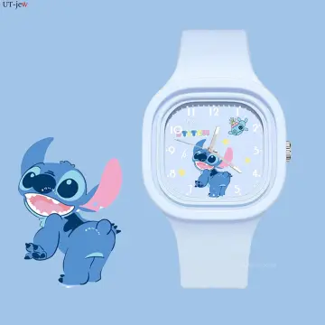 Cartoons Disney Lilo & Stitch high quality Children's steel band quartz  watch Anime Stitch Watch student Watch Female clock
