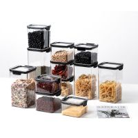 【CC】 Food Storage Containers Set Organizer Jars for Cereals Jar Bulk Plastic with Lid Money Boxes Spices