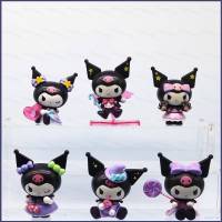 Ye โมเดลฟิกเกอร์ Sanrio Halloween Kuromi ของเล่น สําหรับตกแต่งบ้าน 6 ชิ้น