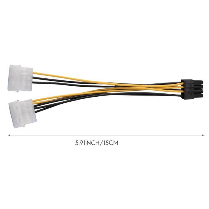 10pcs-2-molex-4-pin-to-8-pin-pci-express-video-card-pci-e-atx-psu-power-converter-cable-molex-to-pcie-8-pin-adapter-cord