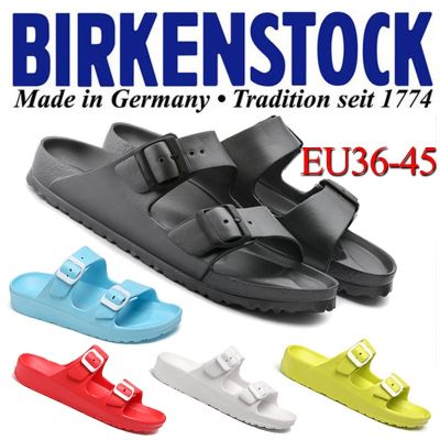 EU36-45 Birkenstocks รองเท้าแตะฤดูร้อน Unisex รองเท้า EVA รองเท้ารองเท้าแตะลำลองรองเท้าแตะชายหาดขนาดพิเศษ