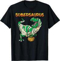 Sober October Sobersaurus T Rex Halloween Designated Driver Tshirt