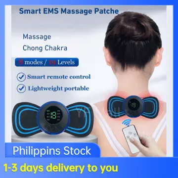 Rechargeable Electric Neck Massager Pulse Neck Massage Relax Pain Relief  Ems Acupoints Lymphvity Massager Device Neck Stretcher