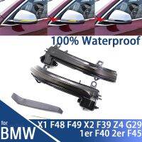 แผ่นเรืองแสงแสดงกระจกด้านข้างเปลี่ยนสัญญาณกระพริบแบบไดนามิกสำหรับ BMW X1 F48 F49 X2 F39 1Er F40 2Er F45 F46 G29โตโยต้าซูปรา