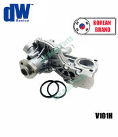 ปั๊มน้ำ (water pump) ออดี้ AUDI 80, 90, 100 ปี 1981 (เต็มลูก+ท่อน้ำ 2 ท่อ+ใบพัดเป็นครีบ)