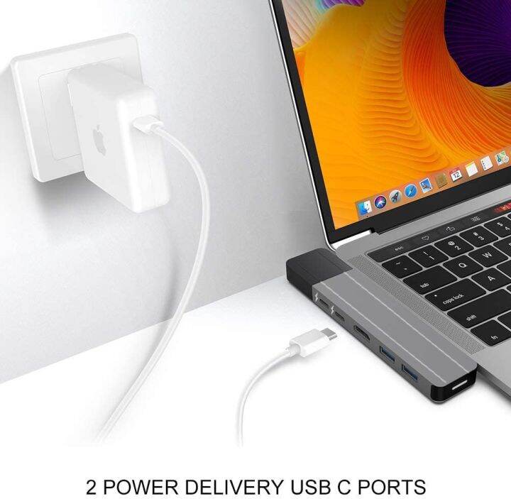 usb-ฮับ-c-thunderbolt-3-dock-กับ-hdmi-เข้ากันได้-rj45-1000m-tf-ตัวอ่าน-sd-pd-100w-dual-type-c-hub-อะแดปเตอร์สำหรับ-macbook-pro-air-m1-fona