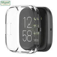 Migeet เคสป้องกันทีพียูนุ่มและบางเฉียบสำหรับ Fitbit ในทางกลับกัน2สมาร์ทวอท์ชปกป้องเต็มรูปแบบเคสซิลิโคนป้องกันเคสห่อหุ้ม