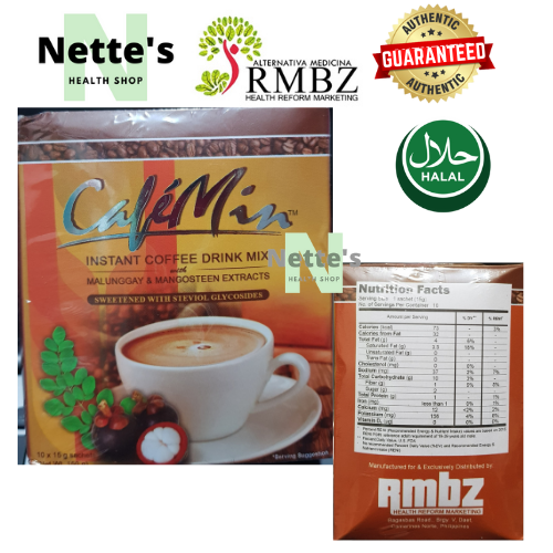 Cafemin Instant Coffee Drink Mix with Zeolite, Essential Minerals and