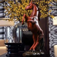 European Horse Sculpture Model Home Office Horse Statue Crafts Ornaments Animal Modern Bookshelf Art Decoration Opened Gifts