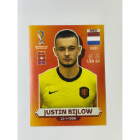 สติ๊กเกอร์สะสม Justin Bijlow ฟุตบอลโลก Worldcup 2022 Netherlands ของสะสมทีมฟุตบอล เนเธอร์แลนด์ ฮอลแลนด์