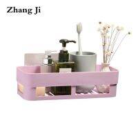 ❡ Zhang Ji Bathroom Wall Mounted No Drilling Storage Holder Racks 2 Colors Paste Installation Storage Box PP Material Shelve ZJ036