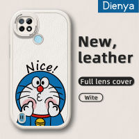 เคส Dienya C25Y สำหรับ C21 Realme C21Y ลายโดราเอมอนน่ารักดีไซน์ใหม่เคสใส่โทรศัพท์หนังเคสมือถือกันกระแทกซิลิโคนนิ่มป้องกันการตกพร้อมกับเคสป้องกันกล้องเลนส์คลุมทั้งหมด