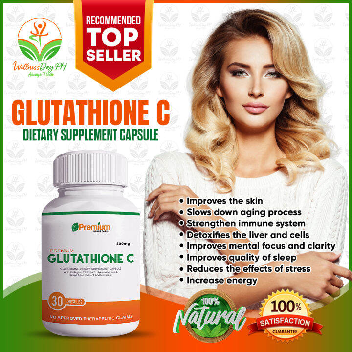 WELLNESSDAY Premium Glutathione C with Glutathione, Collagen, Vitamin E