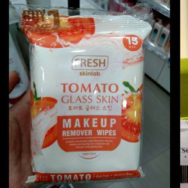 Tomato Glass Skin Make Up Remover Wipes Lazada PH