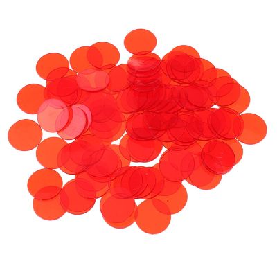 ：《》{“】= Pack Of 100 Bingo Chips (Multi Color) – 1.5Cm Translucent Markers For Bingo, Counting &amp; Game Tokens, Chips For Bingo Games