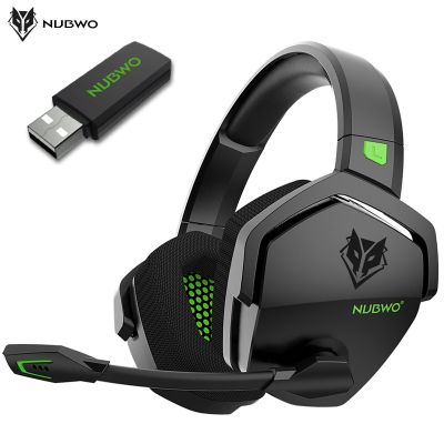 NUBWO G06 Wireless Gaming Headset for PS5 PS4 PC Laptop Over Ear Headphones with Mic 2.4G BT Wireless/Wired Headset for Games