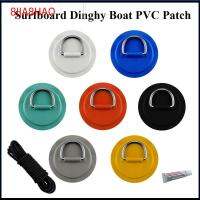 8JIA8HAO 1/4Pcs เรือสำเภากระดานโต้คลื่น สแตนเลส เรือพาย Deck Rigging Sup PVC Patch แหวน D เชือกบันจี้จัมยางยืด