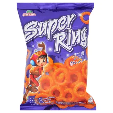 SUPER RING Cheese Flavored Snack Recommended by BLACKPINK 10 Packs x 60g