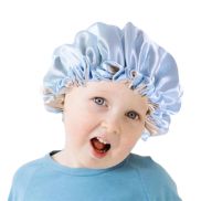 AVENLYB Adjustable Satin Sleep Cap Children Bonnet Headwear Hair