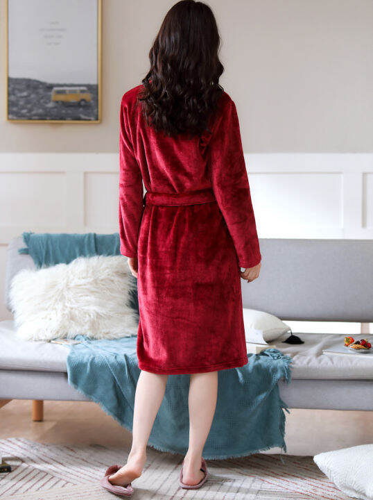 coral-velvet-bathrobe-women-warm-soft-robe-solid-flannel-kimono-wine-red-bath-robe-dressing-gowns-sleepwear-long-sleeve-robe