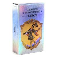 【CW】卍▪❇  Holographic Flash Card Telling Divination Cards Leisure Table Game With PDF Guidebook