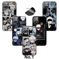 Casing หรับ iPhone 14 13 11 Pro Max 11 Mini 8+ 8 Plus G139 Jujutsu Kaisen Gojo Satoru Anime Pattern Phone เคสโทรศัพท์ อ่อนนุ่ม TPU Shockproof Black ปก