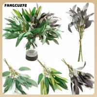 ของขวัญ FANGCU272เครื่องประดับตั้งโต๊ะบ้านต้นไม้ประดับใบไม้สีเขียวเหมือนจริงการจัดดอกไม้กิ่งไม้ยูคาลิปตัสเทียม