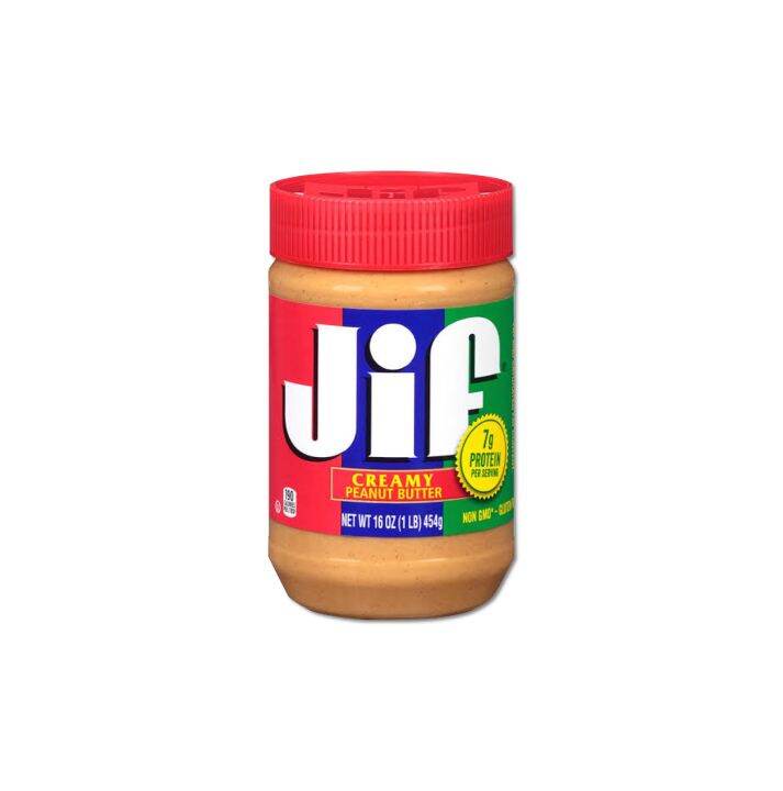 Jif Creamy Peanut Butter( Gluten Free ) 454g. ( ถั่วลิสงบดละเอียด ตรา