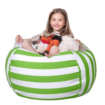 Toy Storage Bag Kids Bean Bag Sofa Cover Only for Living Room Bedroom Outdoor