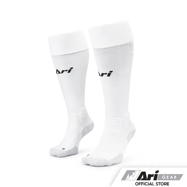 ARI ELITE FOOTBALL LONG SOCKS WHITE/BLACK ถุงเท้ายาว อาริ อีลิท สีขาว