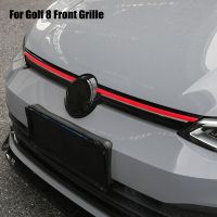 Front Bumper Grille Trim Grill Decoration Strip Covers For VW Golf 8 MK8 Essories 2020 2021