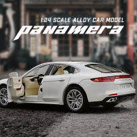 ขนาด1:24รถโลหะผสมพอร์ช Panamera โมเดลไฟเสียงรถ Diecast รถของสะสมคนรักวันเกิดสำหรับเด็กของเล่นของขวัญโลหะเด็กผู้ชาย