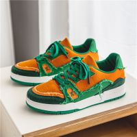 Brand Designer Mens Shoes Causal Superstar Sneakers 2022 Trend Platform Skateboarding Shoes Men Orange Canvas Sneakers Men