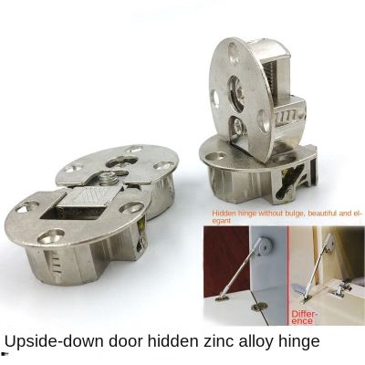 Folding Hinge Zinc Alloy Double Cups Up Down 180 Degree Cabinet Door Pirated Concealed Flat Hinge Adjustable Furniture Hardware Door Hardware Locks
